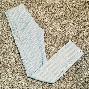 NWT!! Ottod'Ame Geometric Floral Print Slim Fit Tailored Trousers